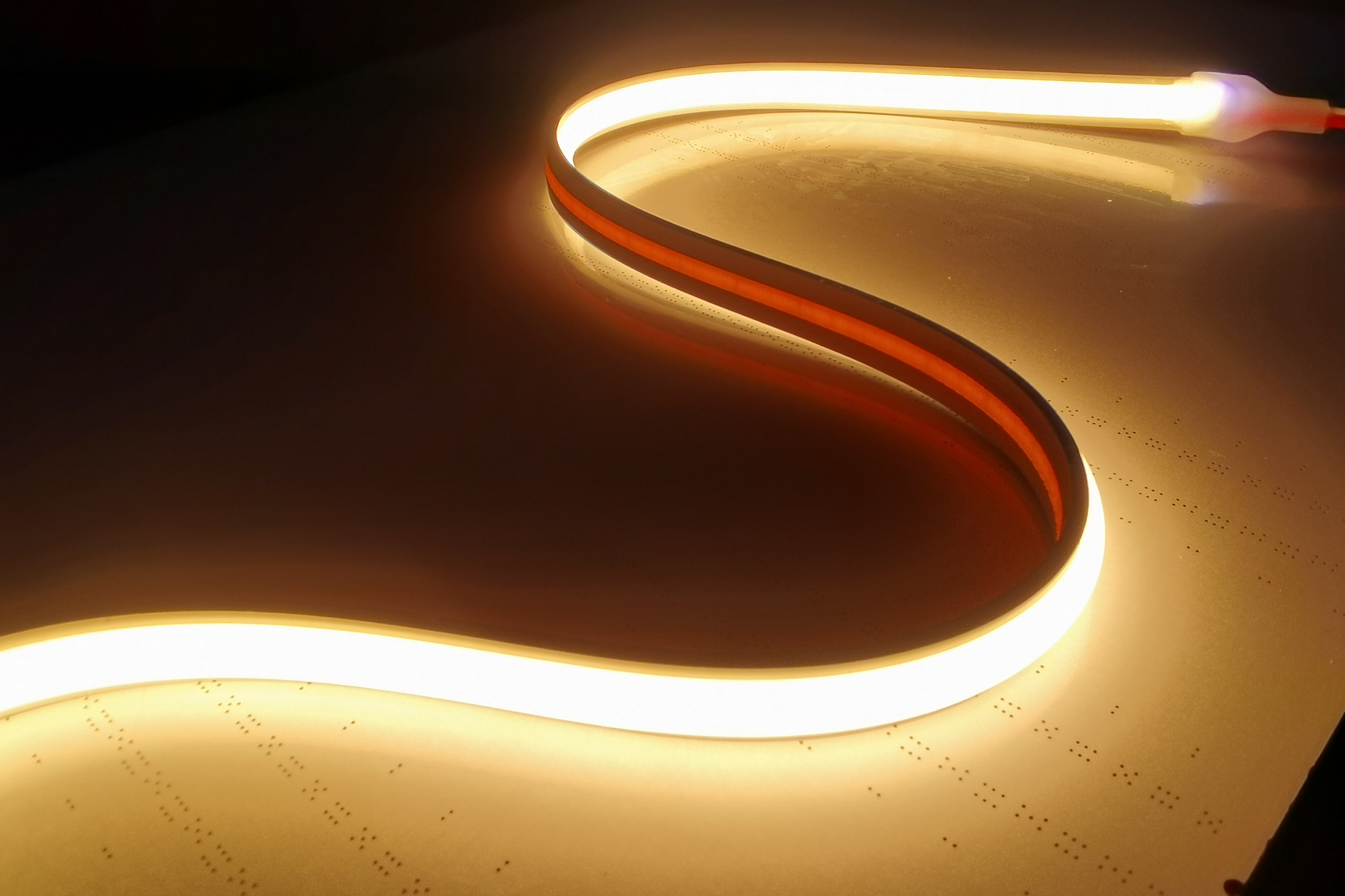 nėra jokios šviesos taško COB LED juostos lemputės