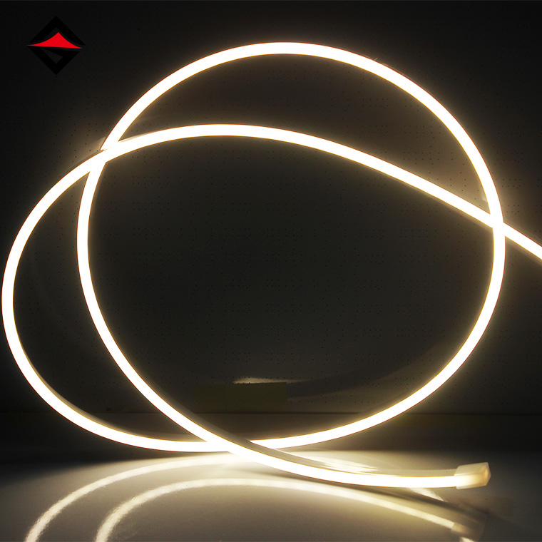 Naujas pasirinkimas spintelėms ir namų ekspozicijai apšvietimas: 4*8 mm neoninė LED šviesos juosta