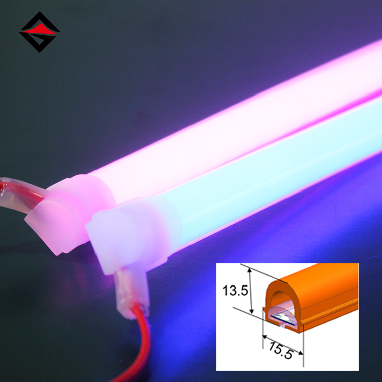 Maža įtampa 15,5*13,5 mm LED neoninė šviesos juosta