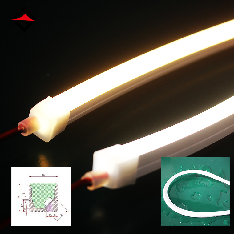 Aukštos kokybės 10*10 mm LED neoninė šviesos juosta